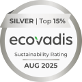 Ecovadis Silbermedaille 2025; Gültig bis 22.08.2026 Ecovadis Silbermedaille für Flavex